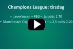 OddsTV: Champions League 1/8-finaler (tirsdag)