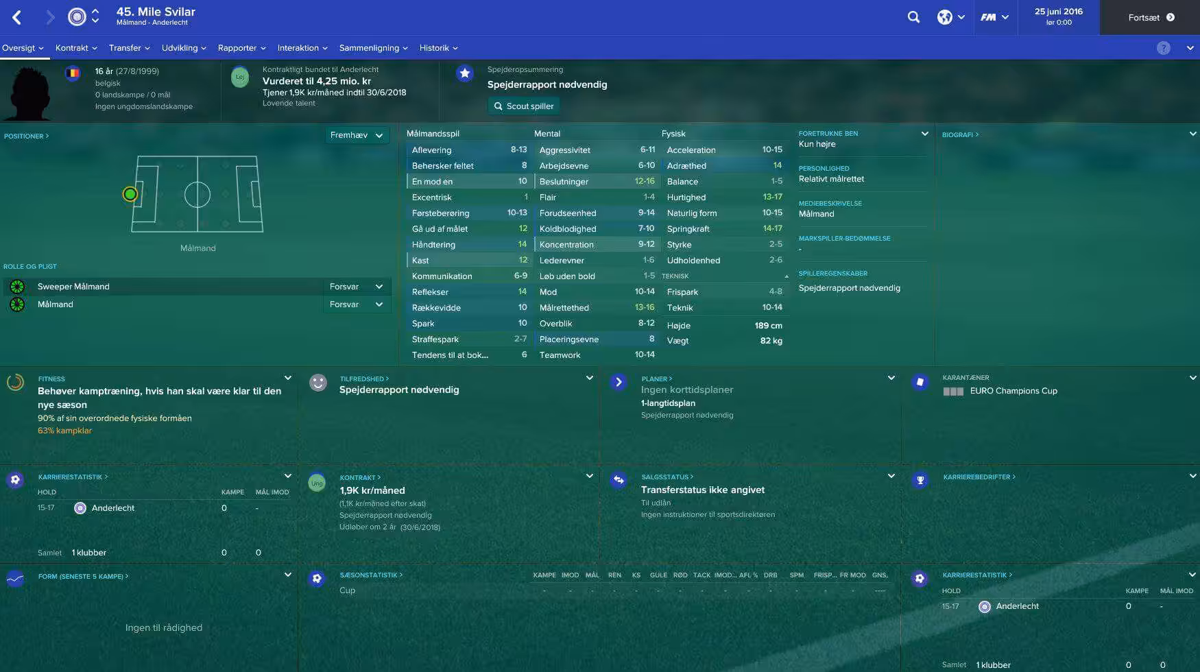 Mile Svilar - Football Manager 2017